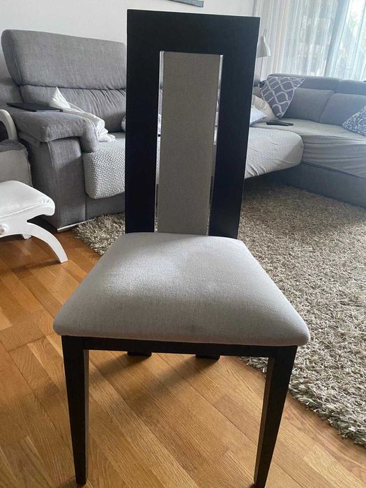 Mesa retangular extensível + 6 cadeiras (Marca ANTARTE)