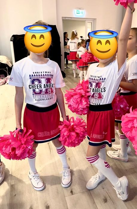 Strój cheerleaderki CheerAngels na 9 lat r.146/152