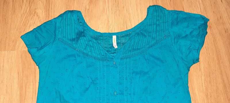 Niebieska tunika Denim & Co.