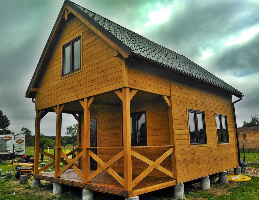 Dom drewniany całoroczny 5 x 7 m - PRODUCENT. Na wymiar.
