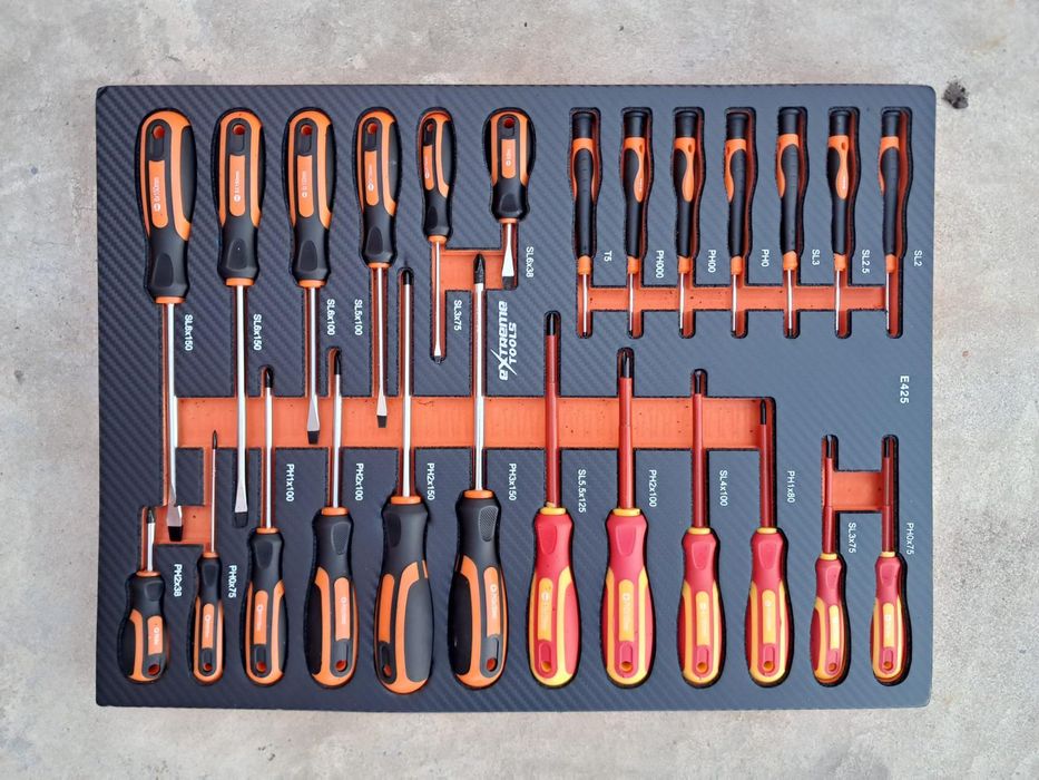 Carrinho kraft Muller 7/7 gavetas cheias de ferramentas