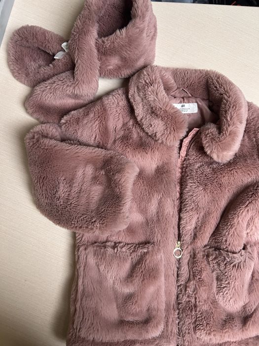 Шуба H&M з шарфиком, розмір 4–6 років