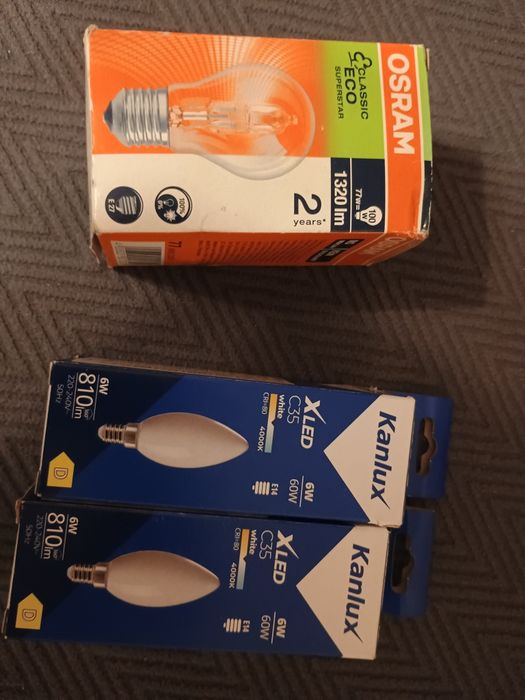 2 nowe Żarówki z diodami LED XLED E14 6W neutralna biel