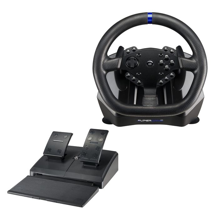 Kierownica wyścigowa Superdrive SV950, przewodowa, z pedałami, PS4/Xbox/PC