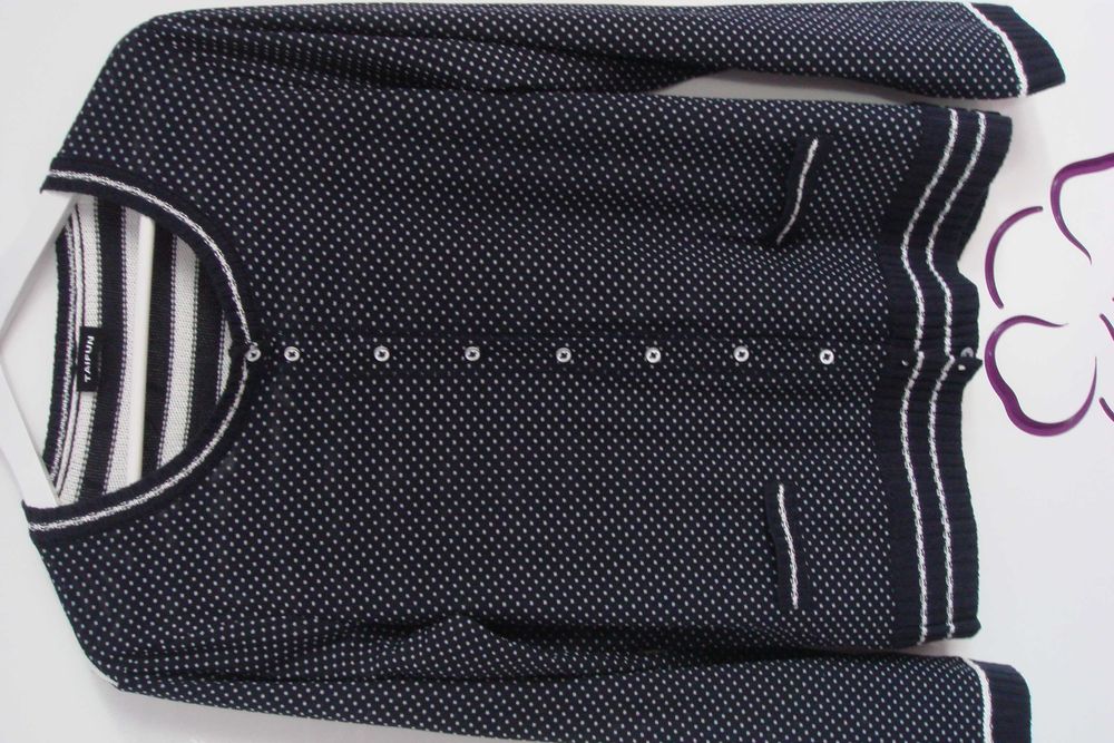 sweterek granatowo biały Taifun