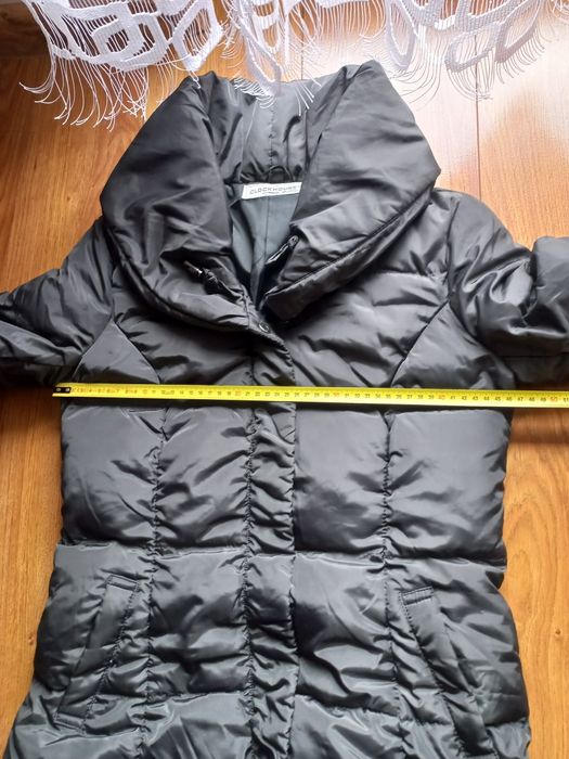 C&A Clockhouse puchowy płaszczyk kurtka zimowy płaszcz pierze S-M