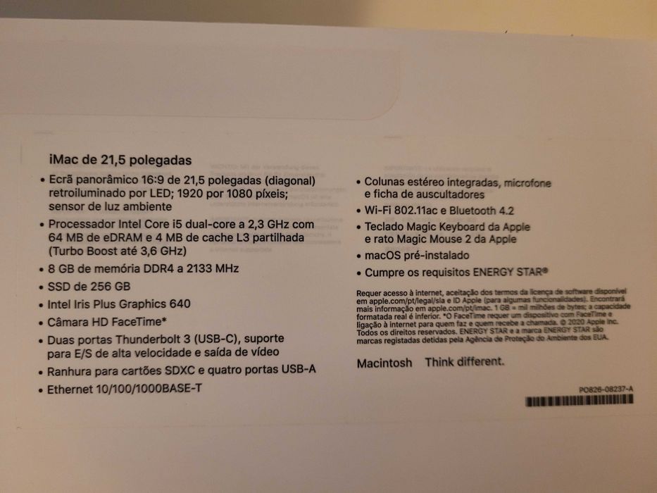 iMac 21.5 inch, 2017 + Apple Magic Keyboard + Apple Magic Mouse 2