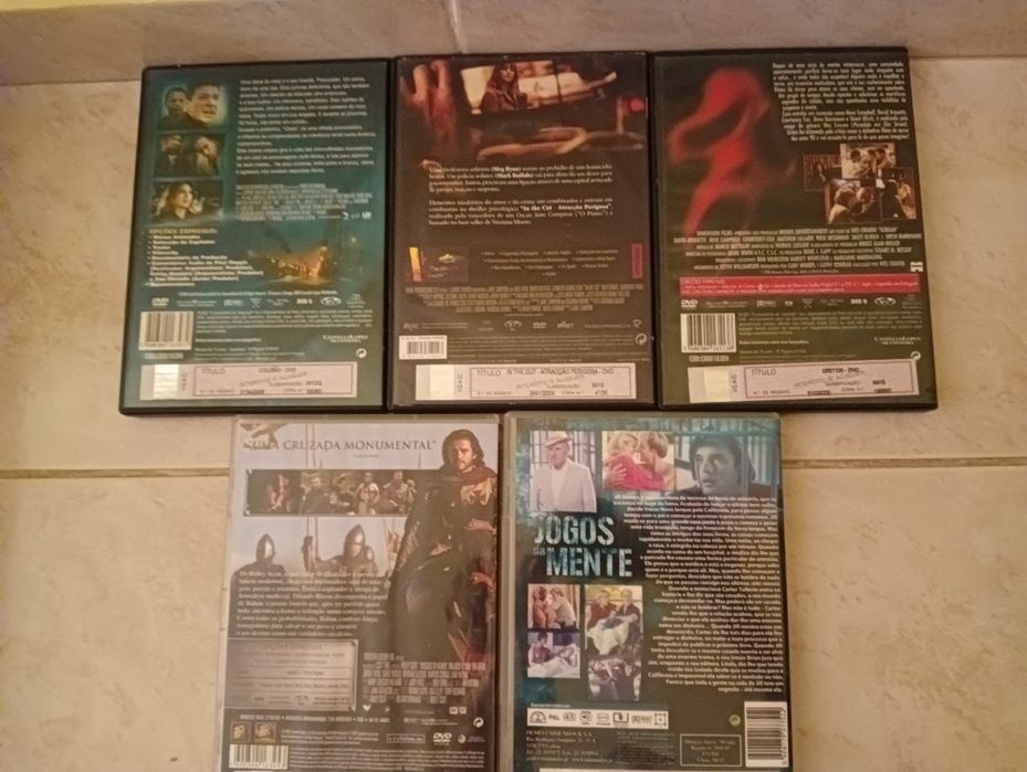 Filmes em Dvd diversos.