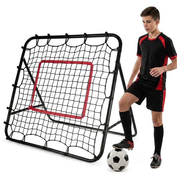 Bramka Piłkarska 100×100 cm Profesjonalny Rebounder Piłkarski