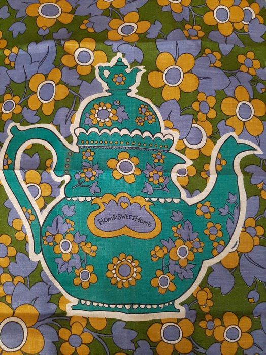 Toalha de Chá, Vintage, Irlandesa, 1970, Linho Puro