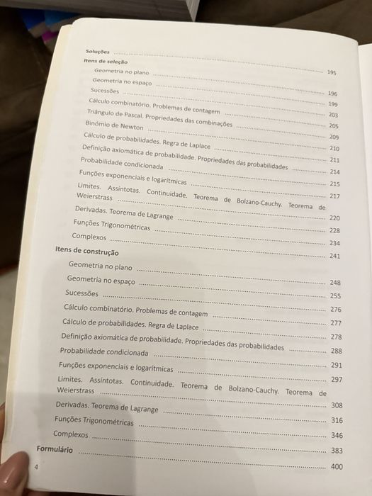 Livro exame Matematica A