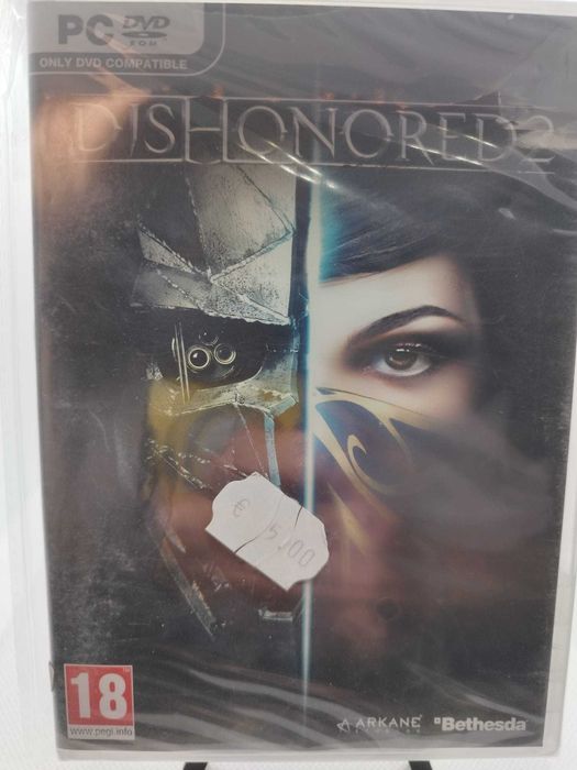 Dishonored 2 PC DVD-ROM Selado Novo
