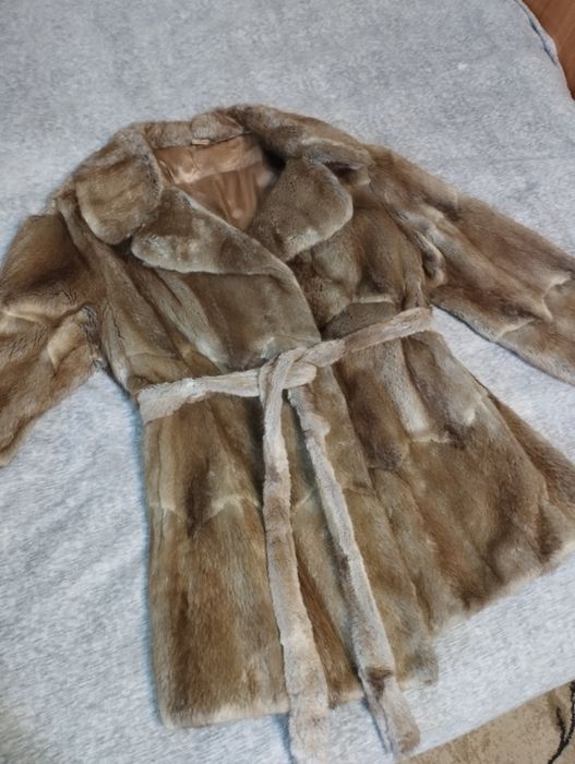 Натуральна жіноча шуба з ондатри, розмір xxl 44-52