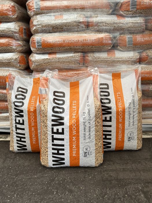 Pellet Premium White Wood En Plus A1 Super Jakość