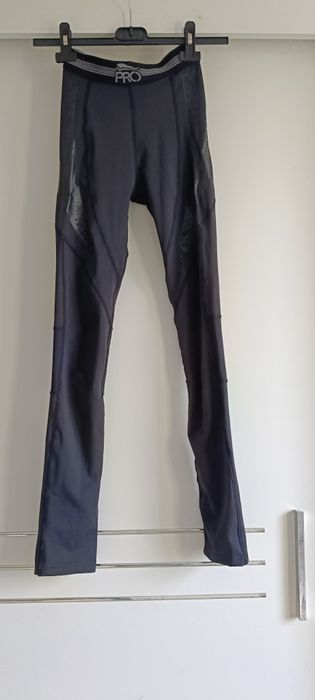Legginsy Crivit pro rozmiar S czarny z siateczką