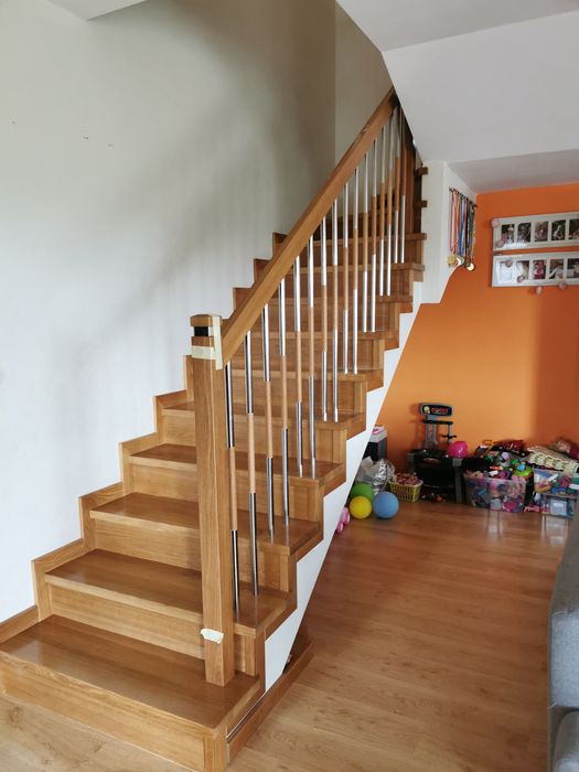 Schody drewniane,renowacja starych