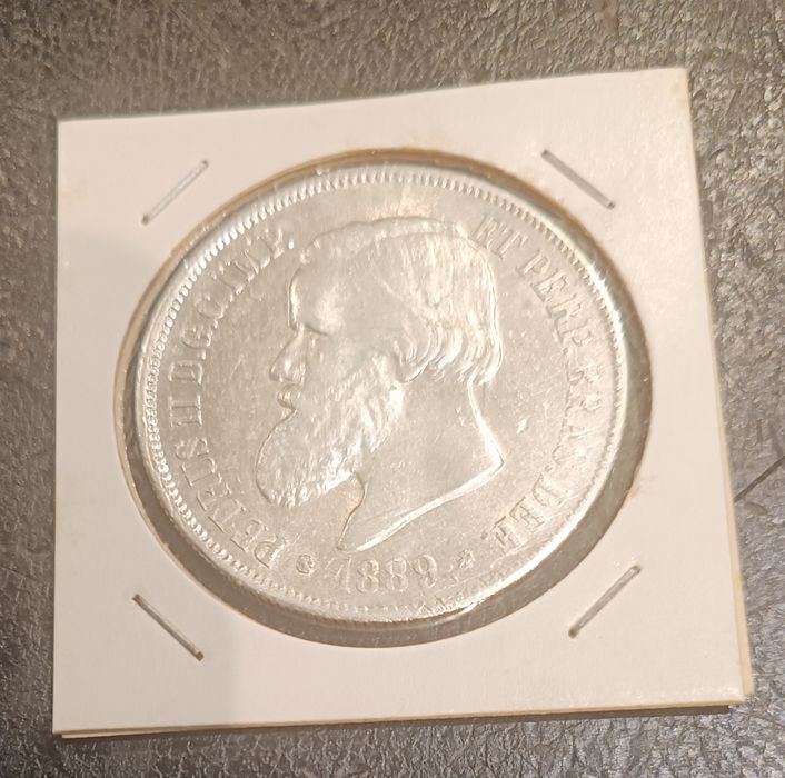 Moeda 2000 reis 1889 prata