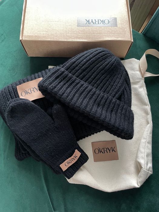Набір шапка, шарф, рукавички українського бренду OKRYK