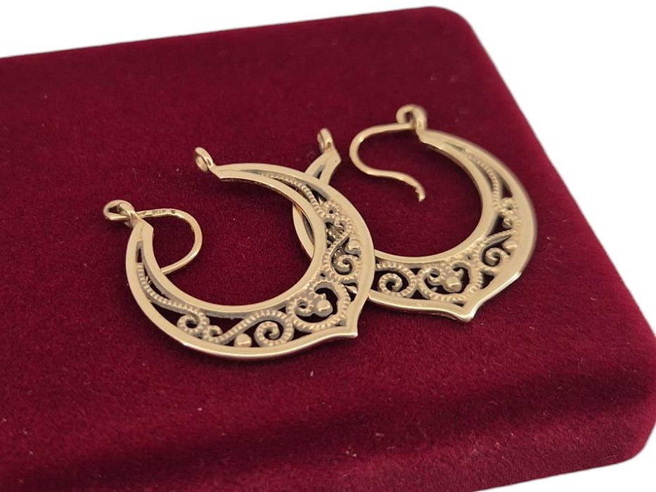 Piękne złote kolczyki 3.67G 14K