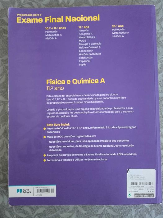 Preparação para o Exame Nacional de Física e Química A 11ºAno