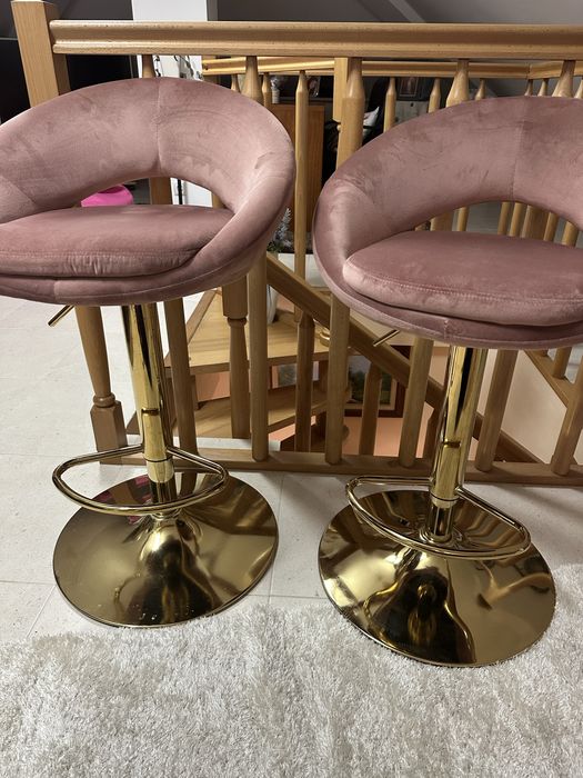 2 cadeiras altas veludo