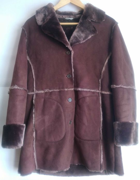 Женская искусственная дубленка Marks & Spencer, UK 14, 42/XL/50