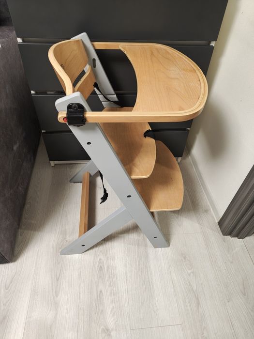 Стільчик для годування Kinderkraft Enock Gray | від 6 місяців до 10 років