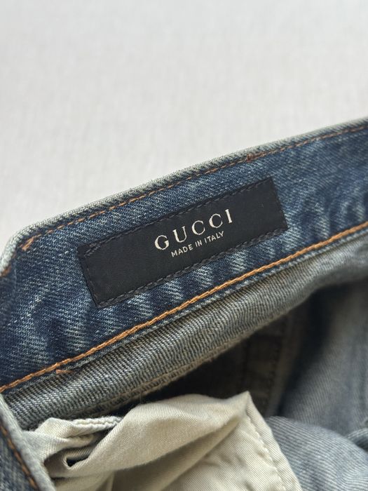 Gucci Horsebit Denim Jeans in Blue