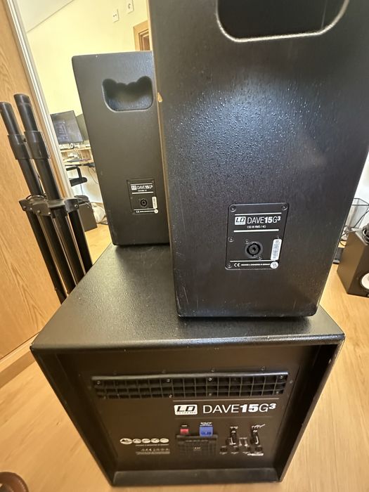 PA LD Dave 15 G3 + tripés de suporte