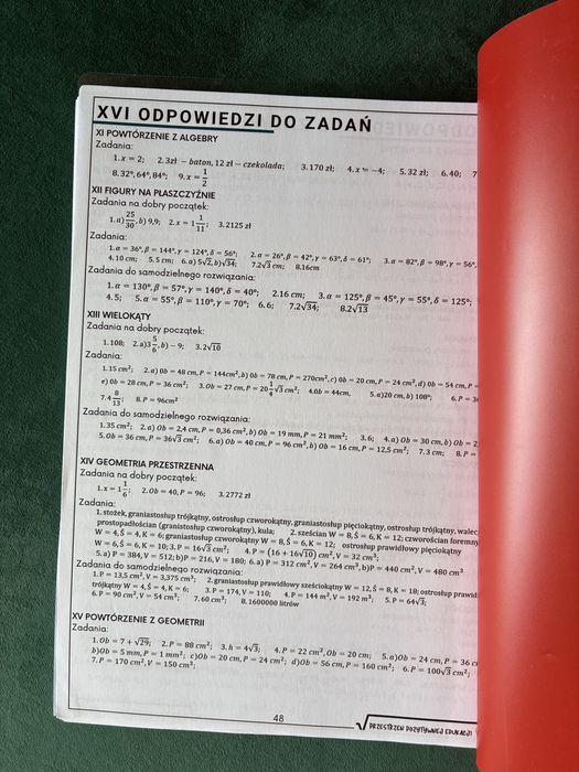 Karty pracy z matematyki egzamin ósmoklasity