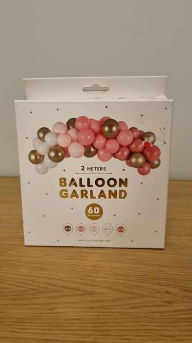 Girlanda balonowa 2 m 60 balonów baby shower