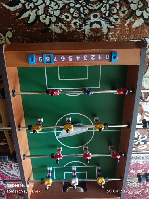 Gra Piłkarzyki na sprężynach | Duża plansza | Komplet 22 graczy