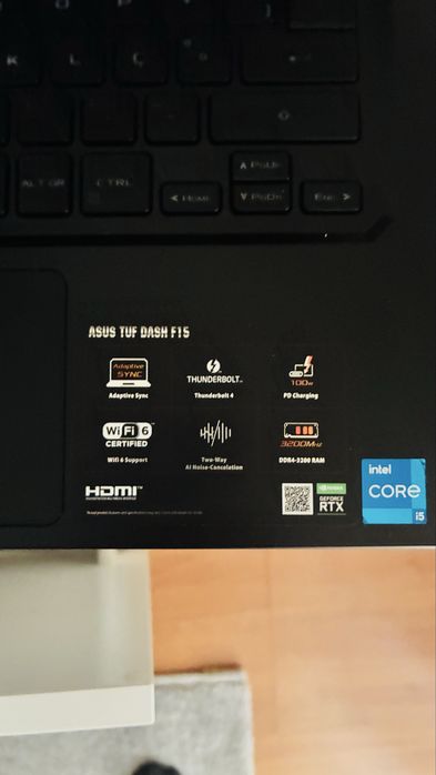 ASUS TUF Dash F15 Gaming | i5-11300H | RTX 3050 | SSD NVMe | Excelente Estado