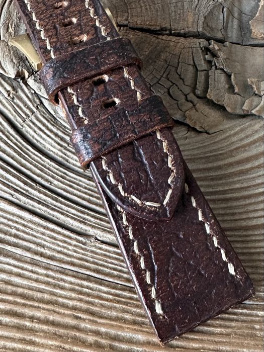Pasek do zegarka Panerai 24 mm handmade skóra vintage ręcznie robiony