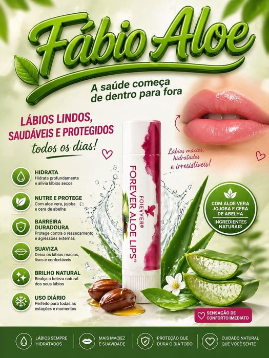 Bálsamo Forever Aloe Lips® +Jojoba
