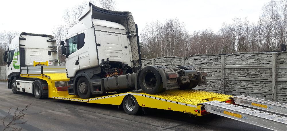 Niskopodwozie Naczepa Wynajem Lawety Transport Ciągników Siodłowych