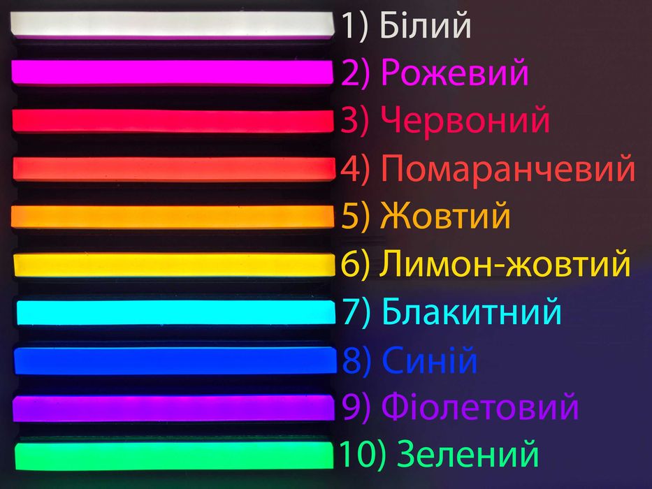 Неонова вивіска "Графік роботи" жовта, 400*245 мм, світлодіодна, нова