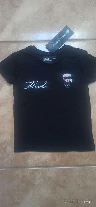 Dziecięcy t-shirt firmy Karl Lagerfeld rozmiar 74/80 bawełna