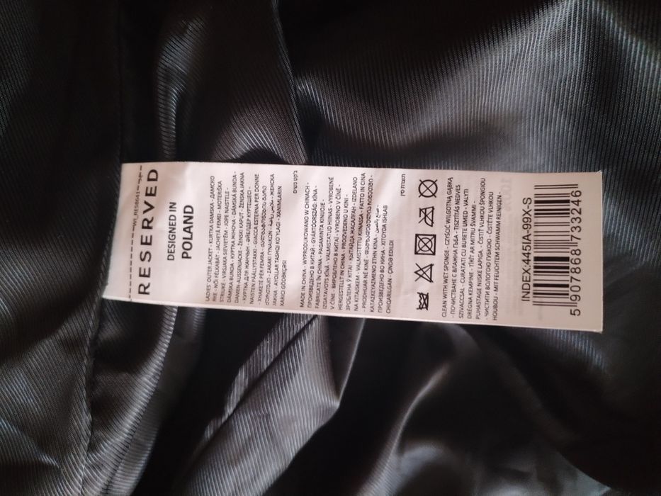 Fajna kurtka ramoneska Reserved S /M jak nowa