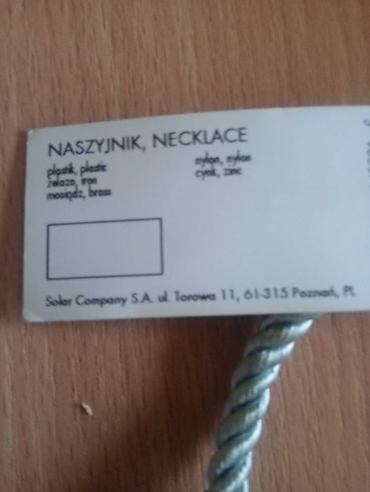 Naszyjnik Solar - seledynowy