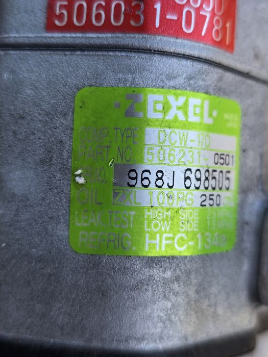 Sprężarka klimatyzacji Audi A4 B5 2000 Rok 1.8B V5 Przebieg 58 tyś km ZEXEL NR 968J 698505