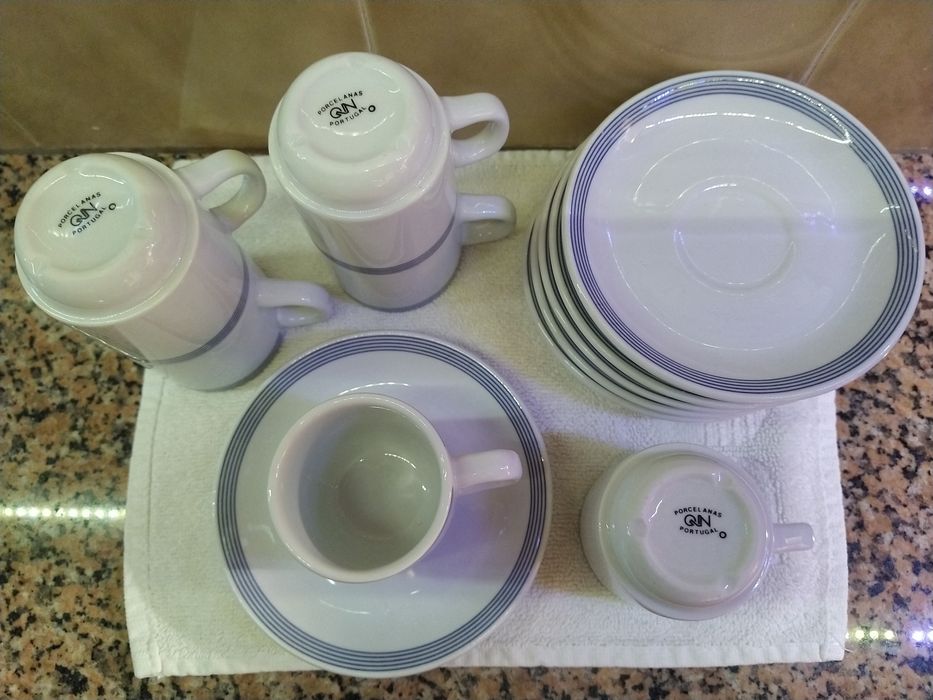 Chávenas de café expresso conjunto 6 casa quarto apartamento vivenda.