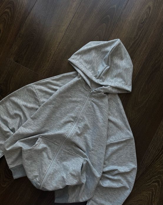 Широкий Спортивний Костюм Baggy Boxy Fit Oversize Зіп Худі Штани Парашути Сірий Серый Skater Flared Буткат Широкого Крою YZY Yeezy Gap Jaded Y2K SK8