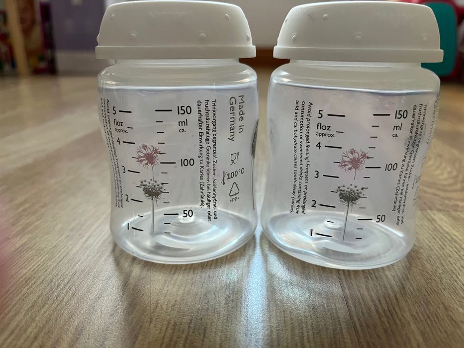 Conjunto de 2 biberões NUK Nature Sense 0-6M, anticólicas - 150 ml