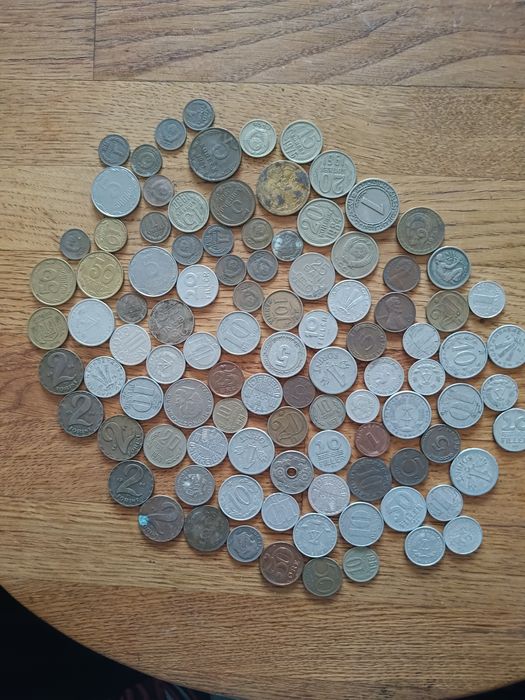Stare monety ,Rosja Bułgaria, Denmark i inne