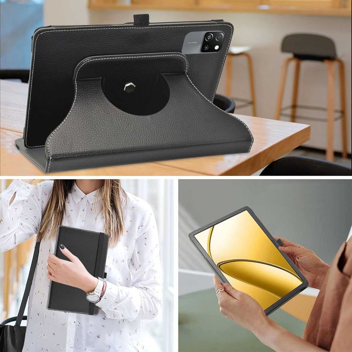 Etui na tablet 11 cali obrotowe 360° –  czarne