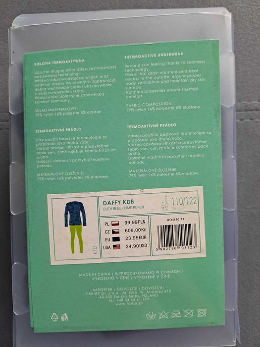 Bielizna termoaktywna Bejo narciarska termiczna 110/122 kids chłopiec