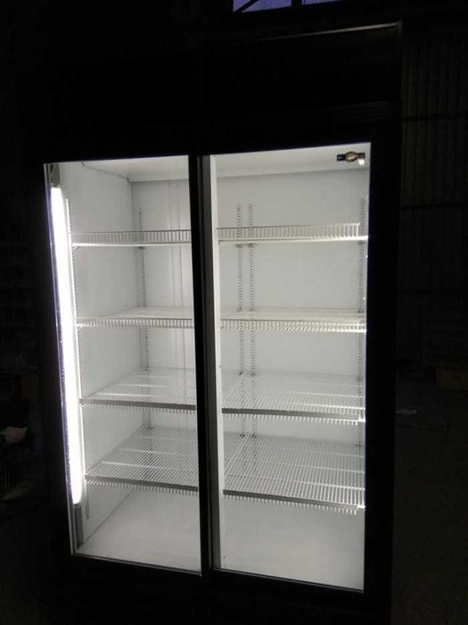 Холодильна шафа вітрина Inter 1200 Чорний, Гарантія.Сервіс з виїздом!