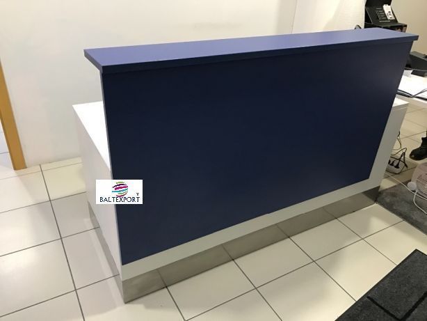 Balcão Receção estrutura metálica tampos madeiras várias medidas Novo