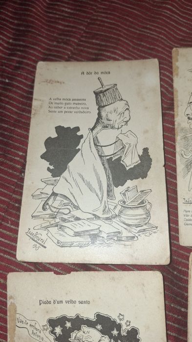 Postais Enterro do Grau 1905 Festa Académica de Coimbra